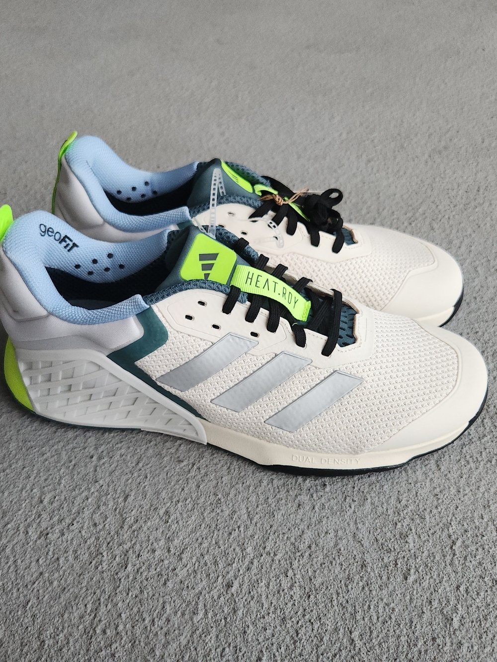adidas Dropset 3 Training  Mens White Sneakers Athletic Shoes JP7239 Size 12 US